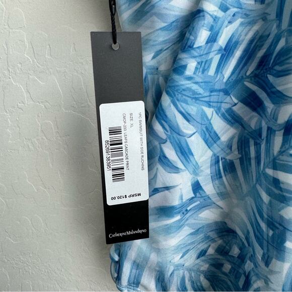 Catherine Malandrino Blue Tropical One Piece Swim NWT - Picture 6 of 7